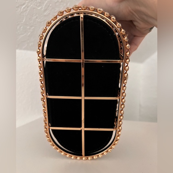 EUC CRYSTALIZED CAGE EVENING CLUTCH - Picture 5 of 7